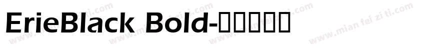 ErieBlack Bold字体转换